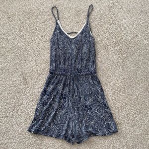 H&M Navy Floral Romper
